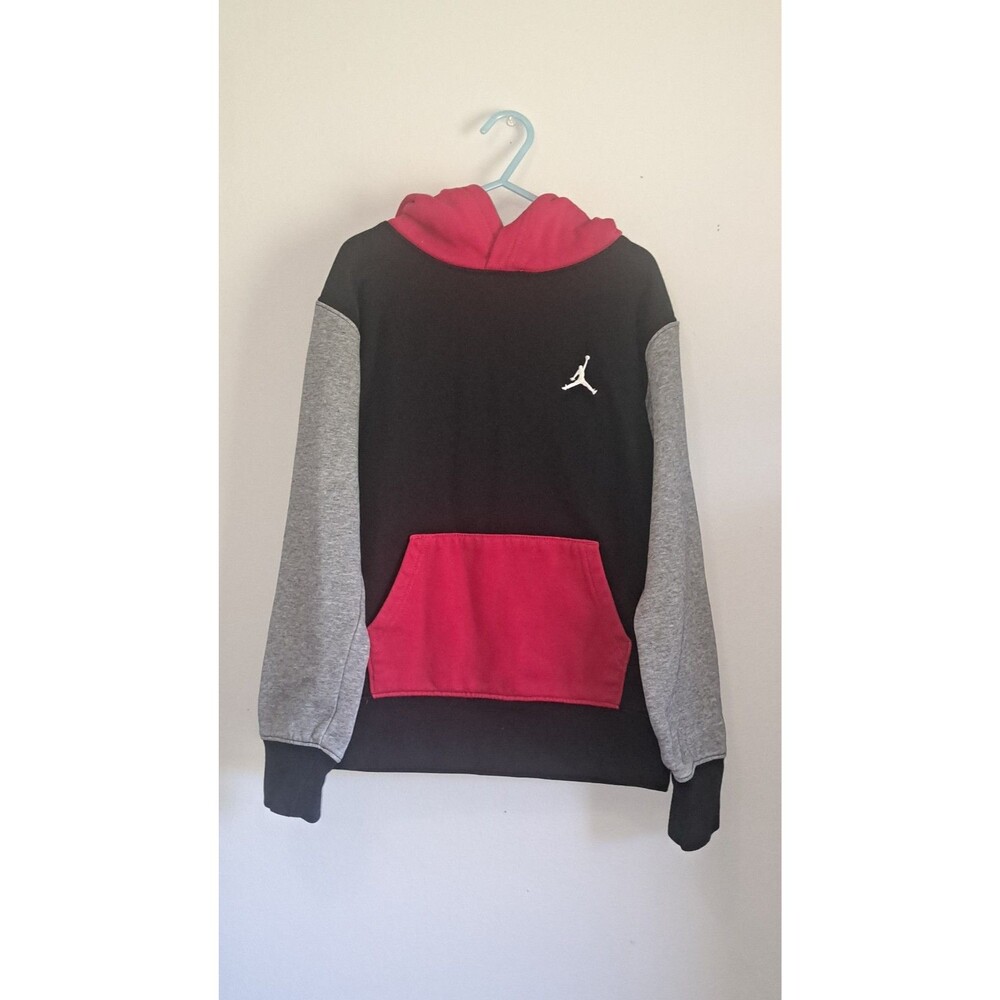 Jordan Hoodie Black Red Gray Logo Pullover Sweatshirt (read below)